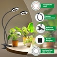 thumbnail image 4 of Grow Light with Clip Grow Lights for Indoor Plants LEDs Full Spectrum Plant Light LED Plant Grow Lights with Spectrum Modes //Hrs Auto Timer & Level Diable s., 4 of 9