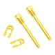 thumbnail image 5 of Paquete de 2 Tapones de Hidráulico para Ultraligeros TC4 Tornillos Fijos de Material de para Tapones de de Bici Oro DYNWAVEMX Pernos de la pastilla del freno de disco hidráulico, 5 of 8