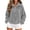 Gray, variant on Womens Quarter Zip Pullover Sweaters Fuzzy Fleece Sweatshirt Faux Shearling Warm Zip Up Hoodies Outwear with Pockets Fall Winter Outwear M