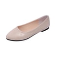 thumbnail image 2 of Miluxas Women's Dress Pointed Toe Flats Ballet Comfort Soft Slip On Casual Flat Shoes for Work office Business Beige 7(39), 2 of 9
