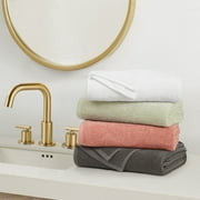 Brooklyn Loom Everyday Ribbed Sage 14 Piece Towel Set, Solid Textured, for Men and Women, Oeko-TEX Certified Confidence