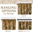 thumbnail image 7 of StangH 100% Blackout Floral Curtains 84 inches Long, Vibrant Pattern Elegant Victorian Thermal Insulation Privacy Window Treatment, Gold Brown, W52xL84, 2 Panels, 7 of 7