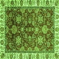 thumbnail image 1 of Ahgly Company Indoor Square Oriental Green Traditional Area Rugs, 5' Square, 1 of 4