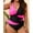 Pink Plus Size Swimsuits, variant on Plus Size Swimsuits for Curvy Women,One Piece High Waisted Swimwear,Summer Color Blocked Halter Criss Cross Bathing Suits L-5XL