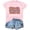 L350 Pink2, variant on Curuila Toddler Kids Girls Tshirts Short Sleeve Letter Print Crew Neck Tops For Girls Loose Fit Soft Tee Size 2-3 Years