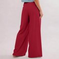 thumbnail image 4 of Straight Leg Sweatpants for Women Camo Cargo Pants for Women Straight Leg Pants Women Yoga Work Pants for Women Women's Pants Casual Cargo Scrub Pants for Women Wine M, 4 of 6