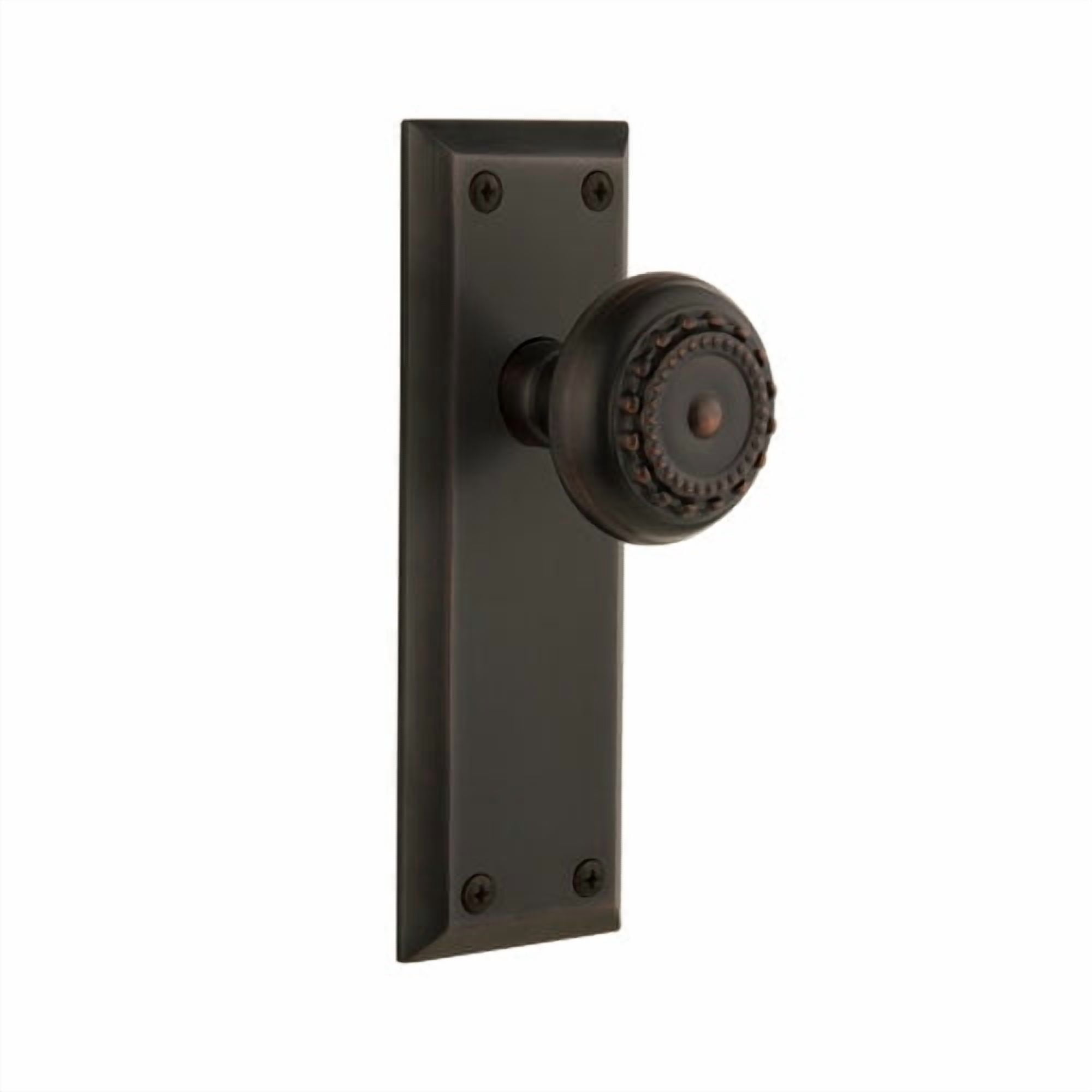Grandeur Parthenon Door Knob with Fifth Avenue Plate