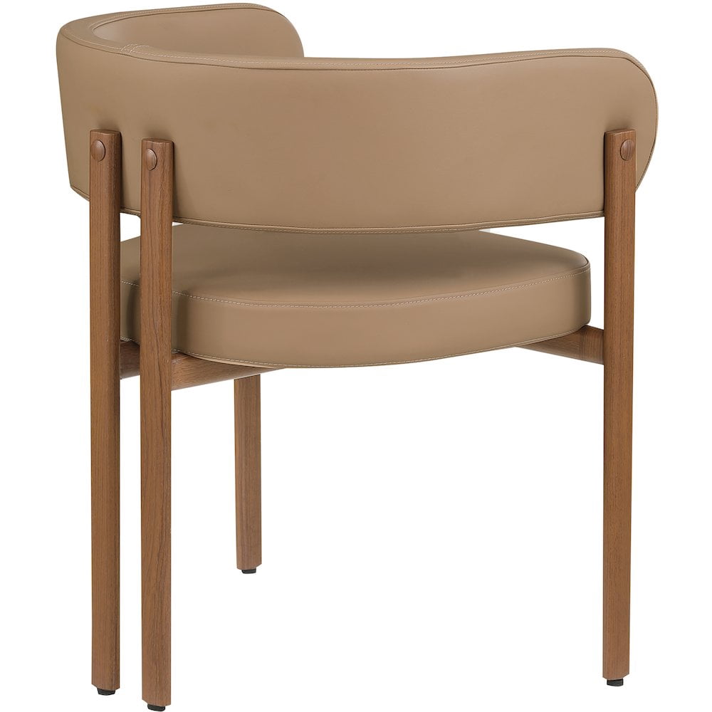Meridian Furniture Gideon Tan Vegan Leather Dining Chair (Set of 2)