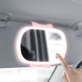 thumbnail image 1 of Car Portable Makeup Mirror, Car And Passenger Sunshade, Vanity Mirror, LED Light, Control Makeup Mirror, High-definition Makeup Mirror, 1 of 7