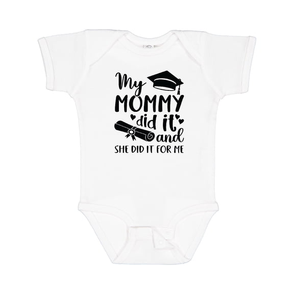 Inktastic My Mommy Did It Graduation Boys or Girls Baby Bodysuit