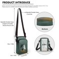 thumbnail image 6 of HELLHERO Ghost Cat Design Women Crossbody Bag Unisex with Zipper Closed, Lightweight Polyester for Casual Travel, 6 of 7