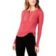 thumbnail image 1 of Lucky Brand Womens Novelty Bib Henley Shirt, Rojo, XS Lucky Brand henley, 1 of 1