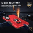 thumbnail image 5 of Allytechgroup for Samsung Galaxy A55 Case with Stand, [Built-in Kickstand] Support Magnetic Car Phone Mount Military Grade Drop Protection Phone Case for Samsung Galaxy A55, Red, 5 of 10