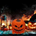 thumbnail image 4 of Halloween Melting Pumpkin Skull Snacks Candy Bowl with Lid Scary Table Decors, 4 of 5