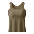 thumbnail image 2 of plus size Tank Tops with Built in Bras Tummy Control Seamless Wide Strap Camisole Shaper Shelf Bra Tank for Senior,6XL, 2 of 10
