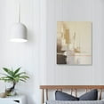 thumbnail image 4 of PIKWEEK Abstract Canvas Wall Art Beige Neutral Minimalist White Brown Beige &amp; White Painting Abstract Neutral Prints Boho Artwork Beige Abstract Pictures Beige Line Poster Boho Minimalist Canvas, 4 of 5
