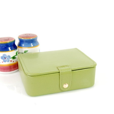 Budd Leather Lizard Grain Ladies Jewelry Box
