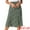 Black Green, variant on Women's Elastic Waist A-Line Floral Print Midi Skirt L Pink