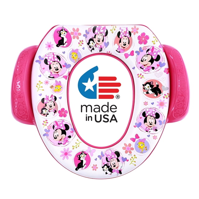 Asiento de entrenamiento para baño Ginsey Minnie Mouse con asas de fácil agarre