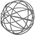 thumbnail image 2 of Foreside Home & Garden Gray Metal Orb Decorative Ball, 2 of 4