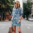 thumbnail image 4 of Fotbe Ocean Waves Vestido de Verano sin Mangas para Mujer – Vestido Midi Línea A, Estilo Camiseta Floral, Vestido Playero Casual y Fluido, 4 of 7