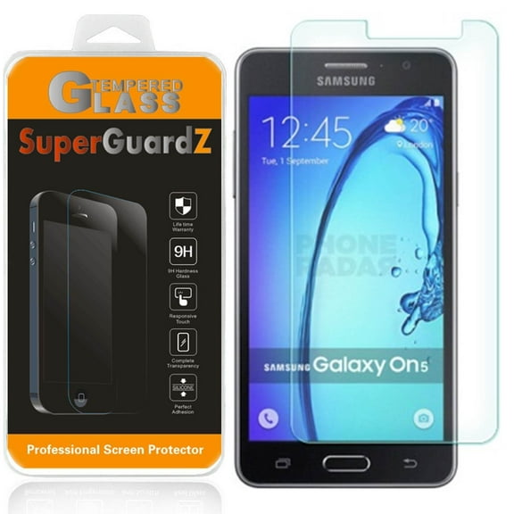 [3-Pack] For Samsung Galalxy On5 (2015) - SuperGuardZ Tempered Glass Screen Protector, 9H, Anti-Scratch, Anti-Bubble, Anti-Fingerprint