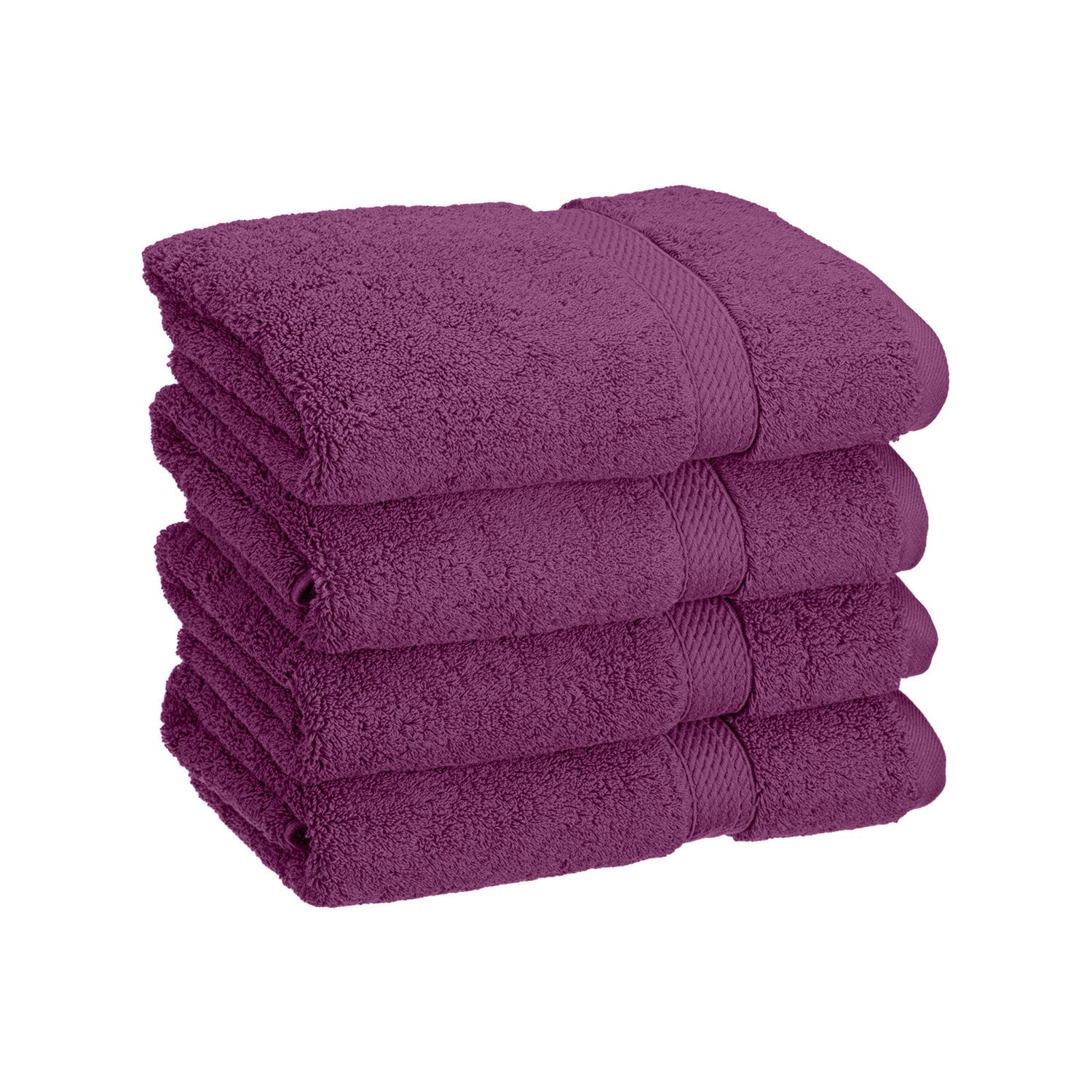 Egyptian Cotton 900 GSM Hotel Quality 4-Piece Hand Towel Set Plum