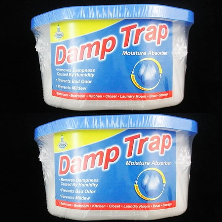 - 2 Damp Trap Excess Moisture Absorber Closet Fresh Air Dehumidfier Mildew Mold