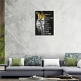 thumbnail image 3 of Lion Motivational Wall Art Crown Lion Pictures Wall Decor Entrepreneur Quotes Mindset Is Everything Canvas Prints Painting Framed Artwork for Office Bedroom Living Room 12x16 Inch, 3 of 6