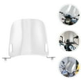 thumbnail image 4 of Electric Bike Motorcycle Windshield 2pcs Plastic Wind Deflector with Mount Clips and Handlebar Mounting Kit Universal Fit, 4 of 8