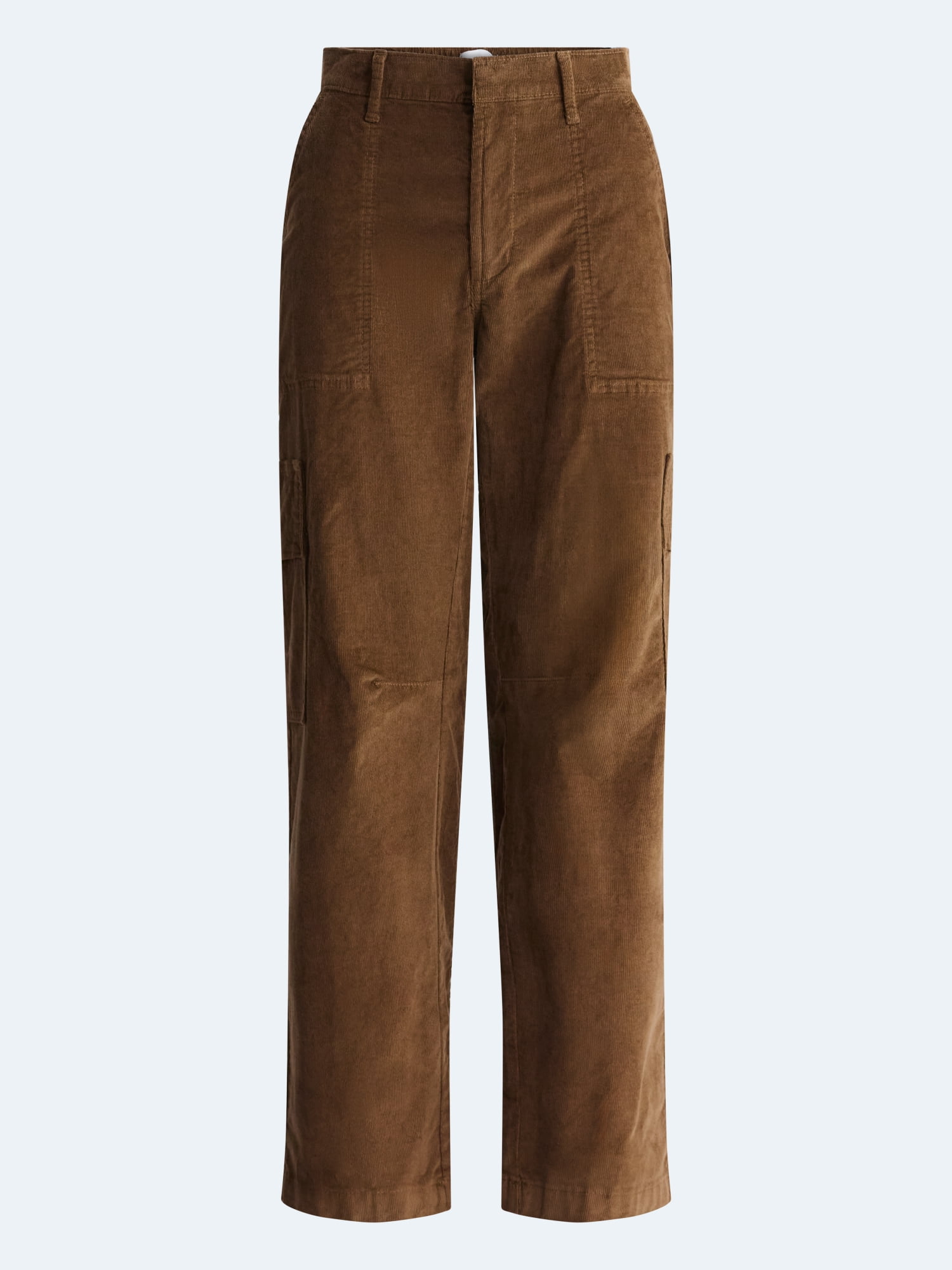 Free Assembly Women's and Women's Plus High Rise Cropped Corduroy Cargo Barrel Pants, Reg and Short Inseam, Sizes XS-4X