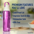 thumbnail image 6 of Brita Premium Leak Proof Filtered Water Bottle, Orchid, 26 oz, 6 of 7
