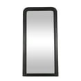 thumbnail image 6 of DecMode 36" x 72" Black Mango Wood Distressed Floor Mirror with Carved Grooves, 6 of 9