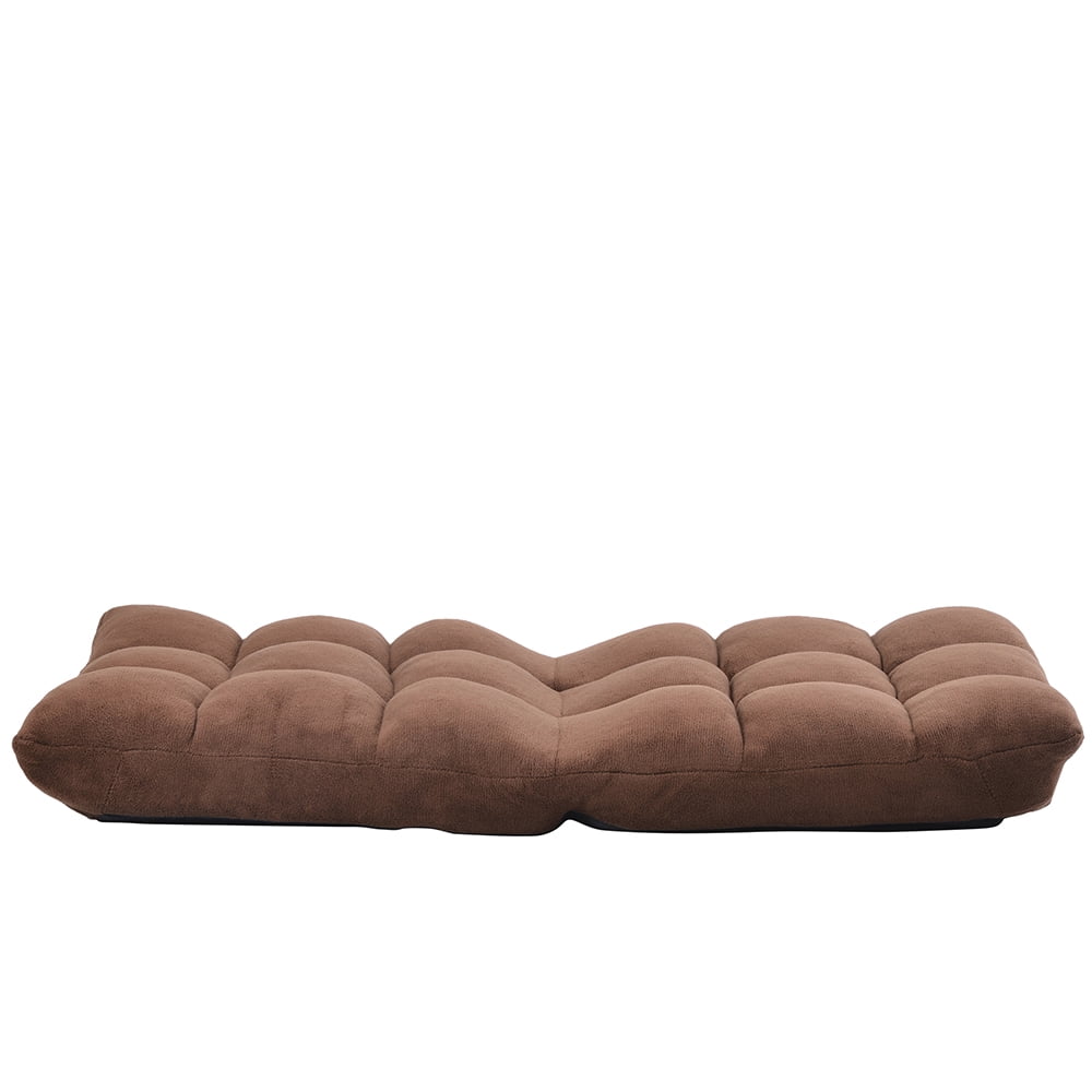 Kepooman Fabric Folding Lazy Sofa Chair, Adjustable Floor Sofa Chair, Lazy Gaming Sofa Chair, Brown Kepooman Fabric Folding Lazy Sofa Chair, Adjustable Floor Sofa Chair, Lazy Gaming Sofa Chair, Brown