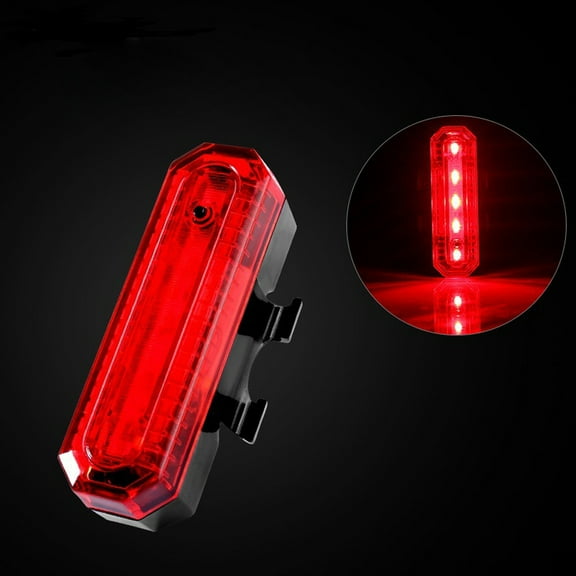 TUOBARR Cob Led Bicycle Bike Cycling Rear Tail Light Usb Rechargeable 4 Modes
