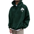 thumbnail image 2 of Sudadera con capucha para hombre, sudadera con capucha con letras estampadas, jersey de manga larga, sudadera con capucha para hombre, abrigo de poliéster, 2 of 4