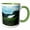 Green/White, variant on 3drose, an Old Barn Hidden by Tall Grass in the Country in Kentucky, 15oz Mug