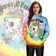 thumbnail image 2 of Sudadera con capucha ajustable Y2K para pareja, jersey de gran tamaño, chándal con estampado de calavera de Halloween, ropa Tie Dye, Otoño e Invierno, 2 of 4