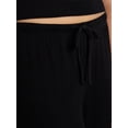 thumbnail image 5 of Joyspun Women’s Lace Trim Ribbed Pants, 30'' Inseam, Sizes XS-3X, 5 of 6