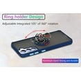 thumbnail image 5 of is Specially Designed for Samsung Galaxy S21 Anti-Scratches,Anti-Fingerprint, Built-in 360° Rotating Ring Bracket Solid and Durable Magnetic car Phone case, Suitable for 6.2inches Male-Blue, 5 of 12