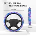 thumbnail image 3 of Balery Swirl Blue And Purple Fundas elásticas antideslizantes para volante, funda protectora universal para hombre y mujer, 15 pulgadas, accesorios para coche., 3 of 6