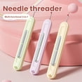 thumbnail image 3 of Votnto 2-in-1 Needle Threader & Seam Ripper Tool, 2025 New Plug-in Needle Threader Stretchable Seam Rippers for Sewing, Needle Threading Tool for Hand Sewing Knitting Craft Quilting Supplies, 3 of 8
