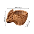 thumbnail image 3 of YingYouFu Spring Rattan Weaving Easter Basket with Animal Fruit Holder, Woven Storage Basket for Snack Organization and Home Decor, 3 of 9