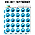 thumbnail image 3 of Sesame Street Cookie Monster Face Planner Calendar Scrapbooking Crafting Stickers, 3 of 6