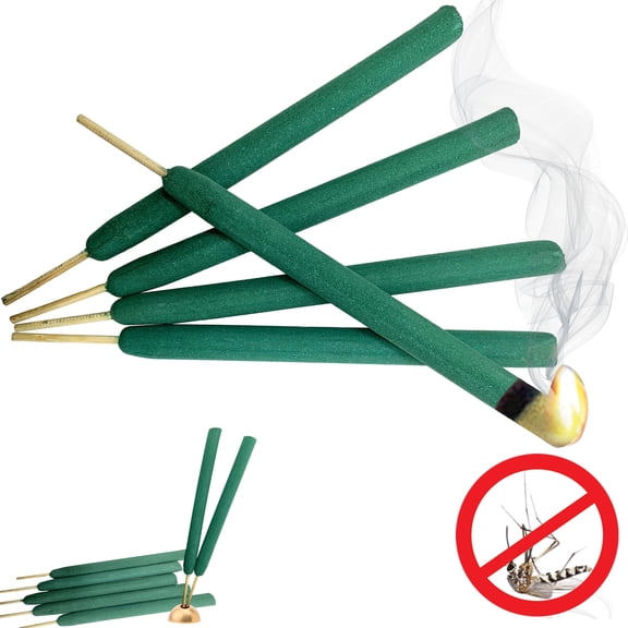 W4W Mosquito Repellent Sticks Extra-Thick - Outdoor Use Reaches Up to 10-12 feet - Each Stick Burns for hours - (Contains 15 Repellents )