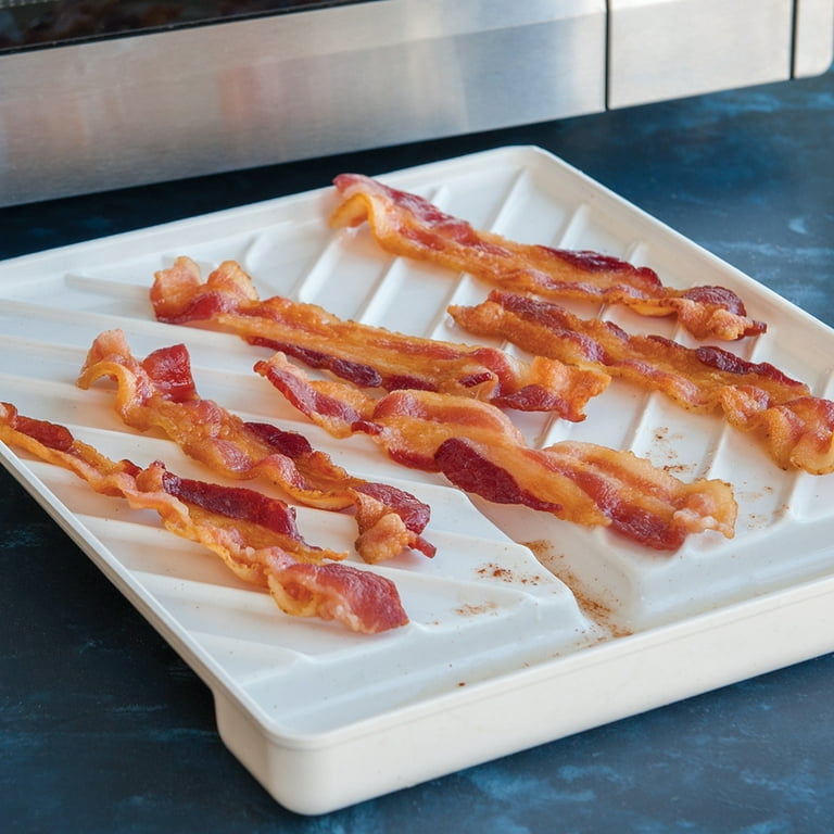 Large Slanted Bacon Tray and Food Defroster