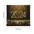 thumbnail image 3 of Disketp 2024 Happy New Year Tapestry 60x51 InchesTapestry for Living Room Bedroom Home, 3 of 6