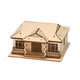 thumbnail image 4 of Rompecabezas de casas de madera 3D, manualidades, regalo de cumpleaños para jóvenes modelistas, kit de construcción de casas Nivel 1, 4 of 9
