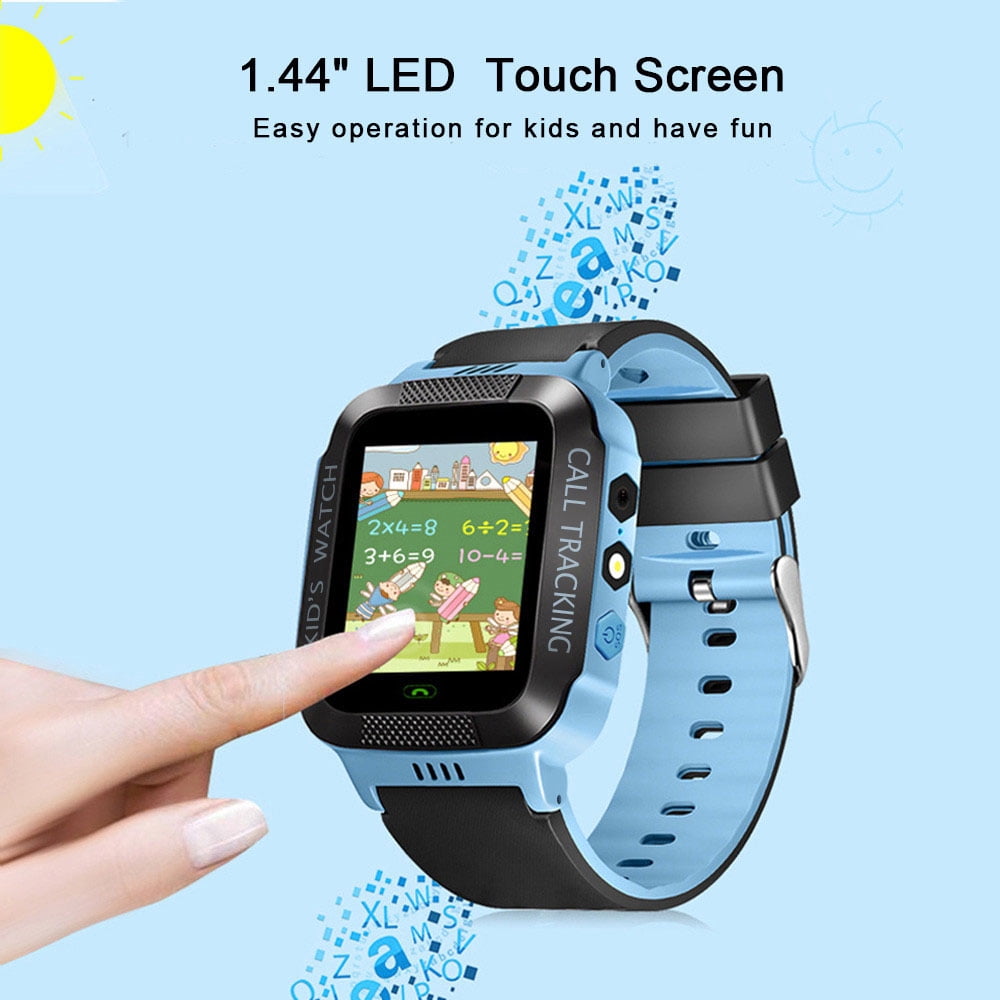 Topchances Kids Smart Watches with Tracker Phone Call for Boys/Girls, Digital Wrist Watch, Sport Smart Watch, Touch Screen Cellphone Camera Anti-Lost SOS Learning Toy for Kids Gift