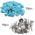 thumbnail image 3 of BronaGrand 50 Pieces Copper Tie Tacks Blank Pins with 50 Pieces PVC Rubber Pin Backs, 3 of 7